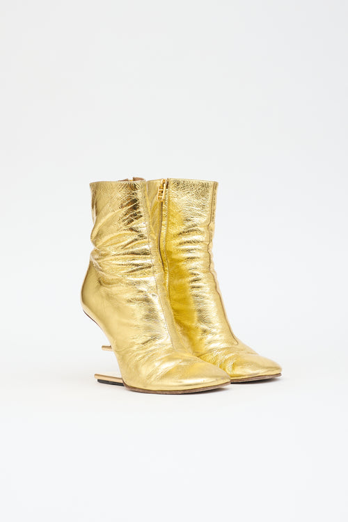 Fendi Leather First Boot