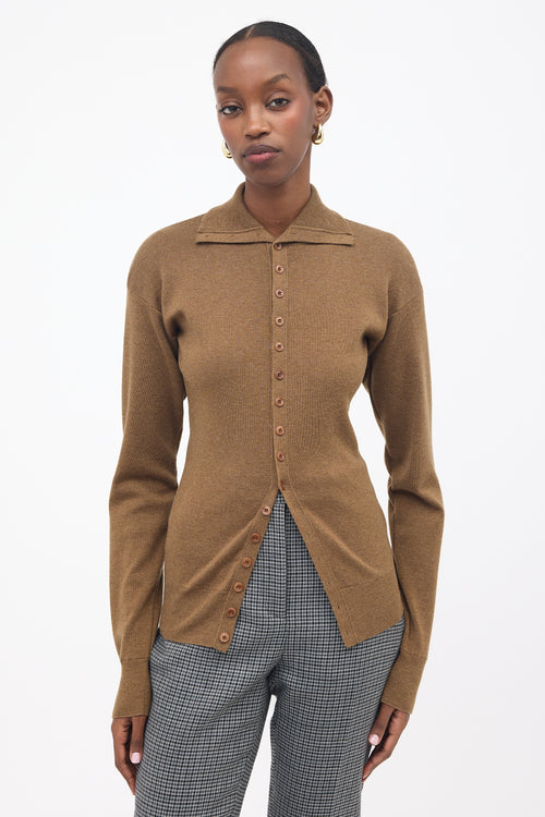 Lemaire Wool Jersey Cardigan