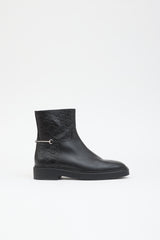 Gucci Leather Edith GG Boot