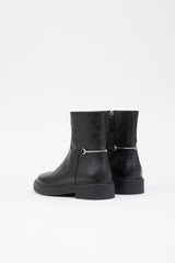 Gucci Leather Edith GG Boot