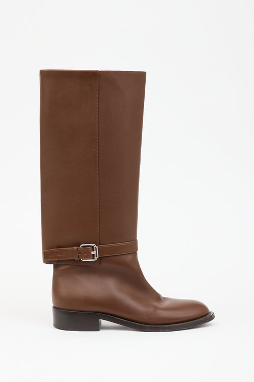 Burberry Leather Riding Boot
