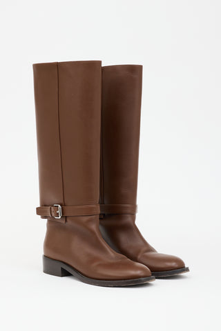Burberry Leather Riding Boot