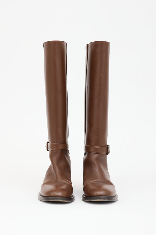 Burberry Leather Riding Boot
