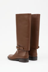 Burberry Leather Riding Boot