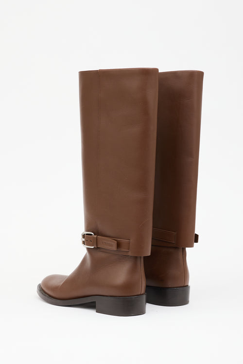 Burberry Leather Riding Boot