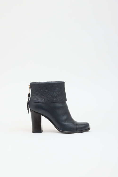 Louis Vuitton Leather Monogram Empreinte Boot