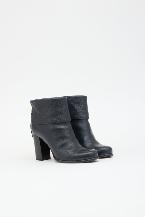 Louis Vuitton Leather Monogram Empreinte Boot