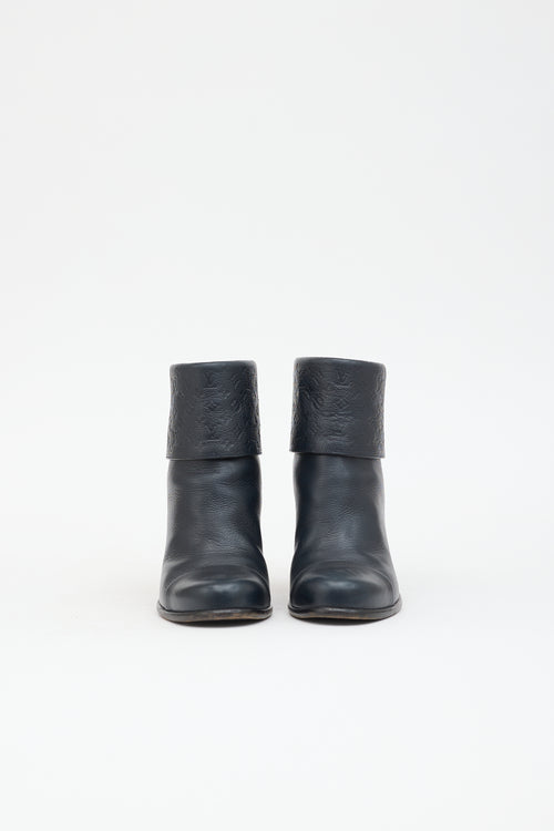 Louis Vuitton Leather Monogram Empreinte Boot