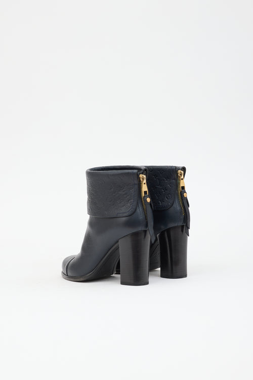 Louis Vuitton Leather Monogram Empreinte Boot
