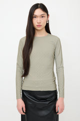 Marine Serre White Line Reflective Top