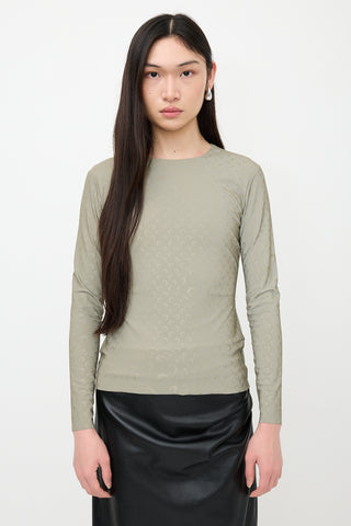 Marine Serre White Line Reflective Top