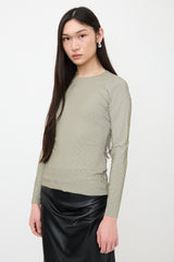 Marine Serre White Line Reflective Top