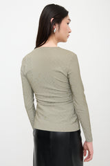 Marine Serre White Line Reflective Top