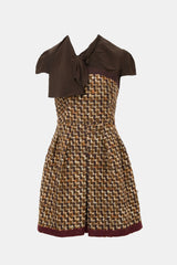Prada 2010 Silk & Wool Tweed Dress