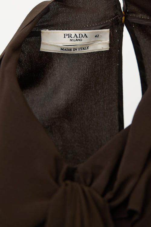 Prada 2010 Silk & Wool Tweed Dress