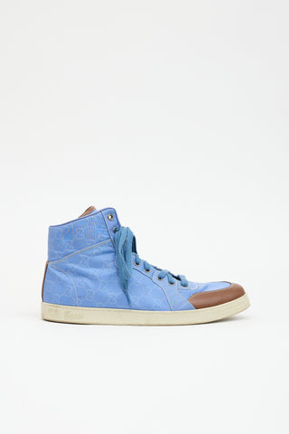 Gucci Nylon & Leather GG Sneaker