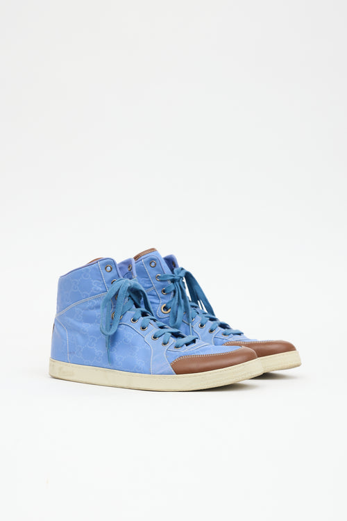 Gucci Nylon & Leather GG Sneaker