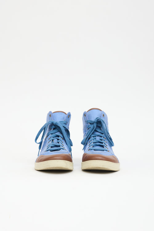 Gucci Nylon & Leather GG Sneaker