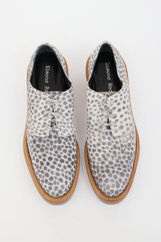 Simone Rocha Suede Printed Oxford