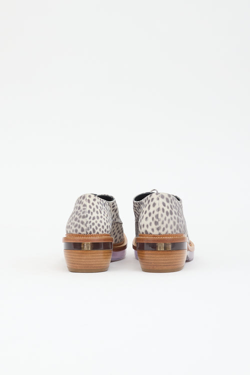 Simone Rocha Suede Printed Oxford