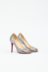 Christian Louboutin Leather Embossed Pump