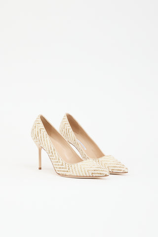 Manolo Blahnik Woven BB Pump