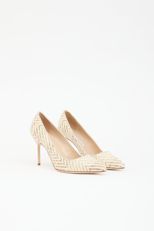 Manolo Blahnik Woven BB Pump