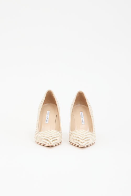 Manolo Blahnik Woven BB Pump