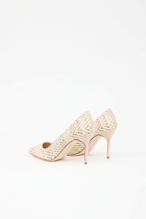 Manolo Blahnik Woven BB Pump