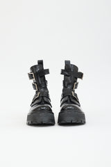 McQueen SS 2022 Leather Rave Buckle Boot