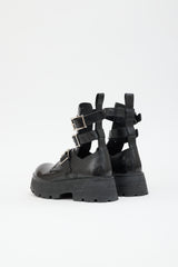 McQueen SS 2022 Leather Rave Buckle Boot