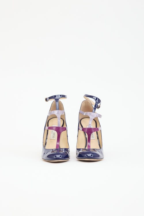 Jimmy Choo Patent Caged Pump