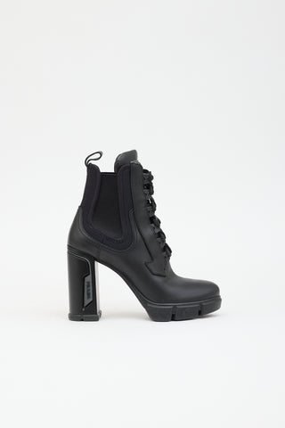 Prada Leather Combat Boot