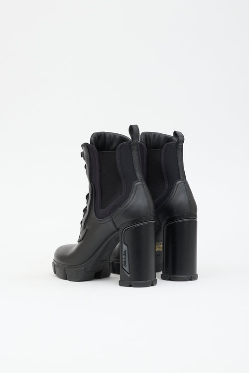 Prada Leather Combat Boot