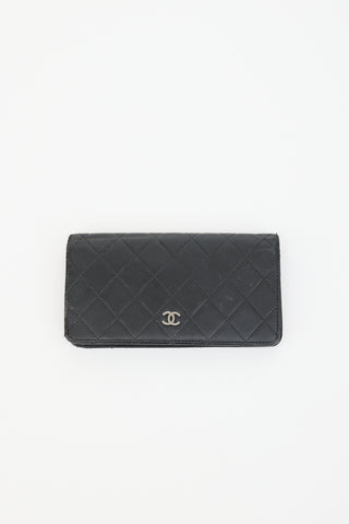 Chanel Vintage Quilted Leather L-Yen Wallet