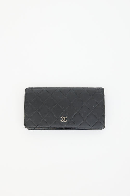 Chanel Vintage Quilted Leather L-Yen Wallet