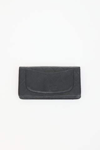 Chanel Vintage Quilted Leather L-Yen Wallet