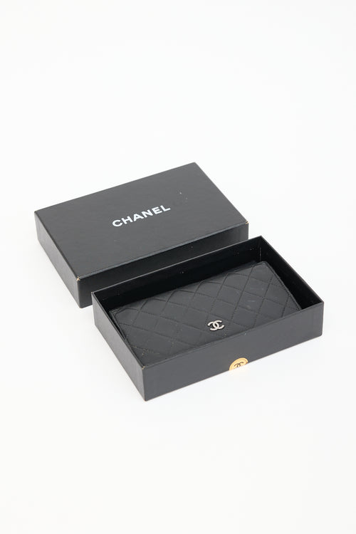Chanel Vintage Quilted Leather L-Yen Wallet