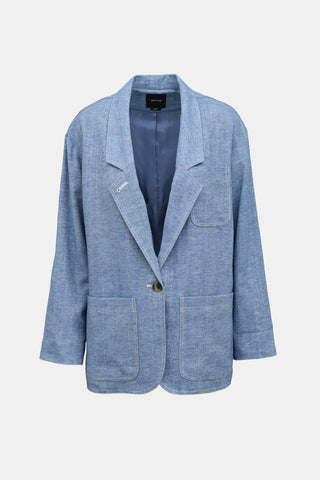 Smythe Denim Patch Pocket Blazer