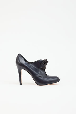 Gianvito Rossi Leather Lace Up  Pump