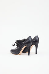 Gianvito Rossi Leather Lace Up  Pump
