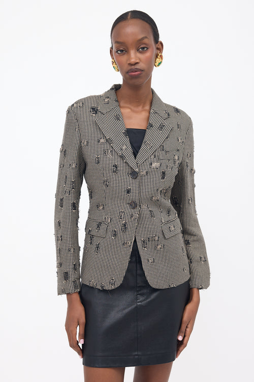 Acne Studios Distressed Contrast Blazer