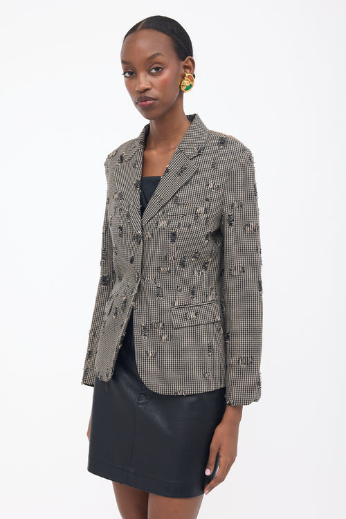 Acne Studios Distressed Contrast Blazer
