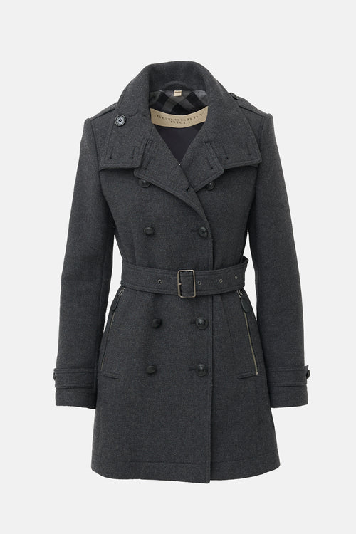 Burberry Brit Wool Trench Coat