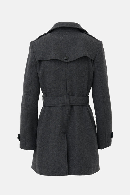 Burberry Brit Wool Trench Coat