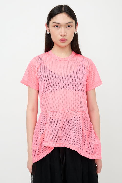 Comme des Garçons FW 2023 Fluorescent Mesh Top