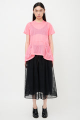 Comme des Garçons FW 2023 Fluorescent Mesh Top