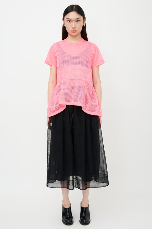 Comme des Garçons FW 2023 Fluorescent Mesh Top
