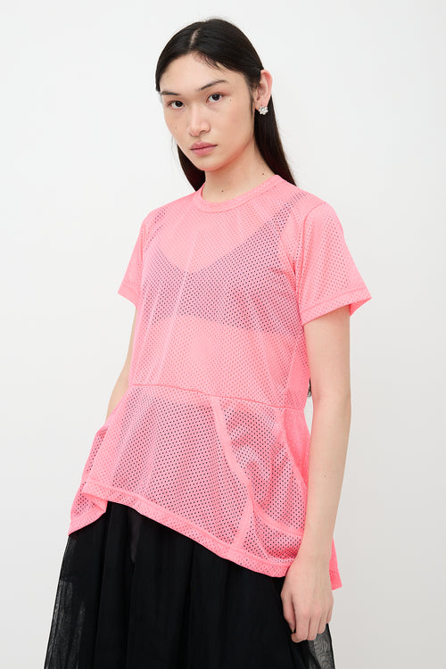 Comme des Garçons FW 2023 Fluorescent Mesh Top