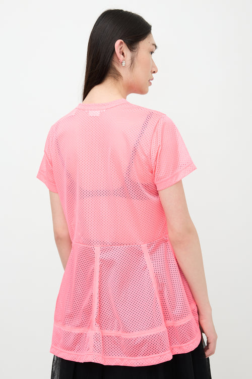Comme des Garçons FW 2023 Fluorescent Mesh Top
